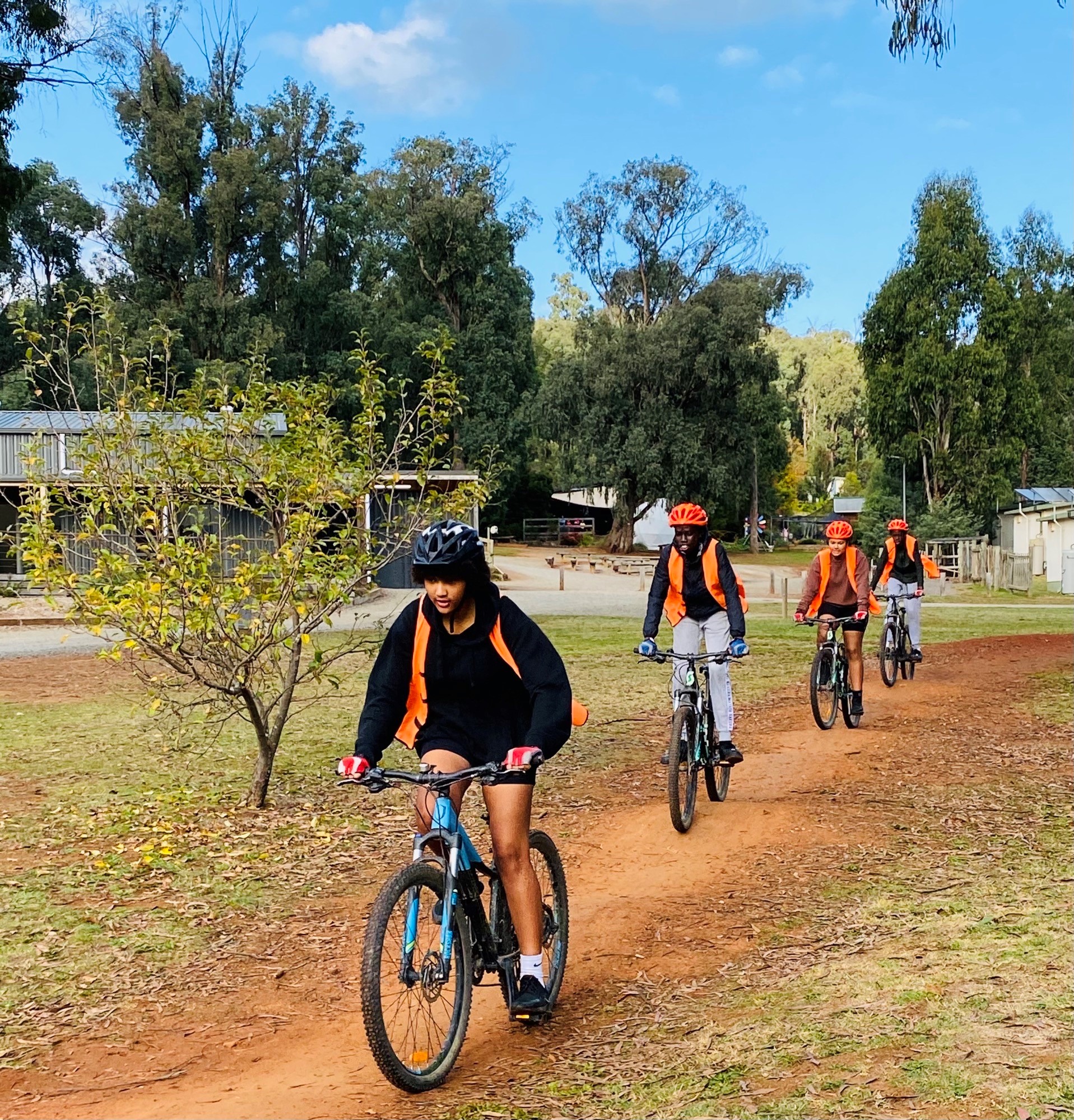 OEF girls group cycle